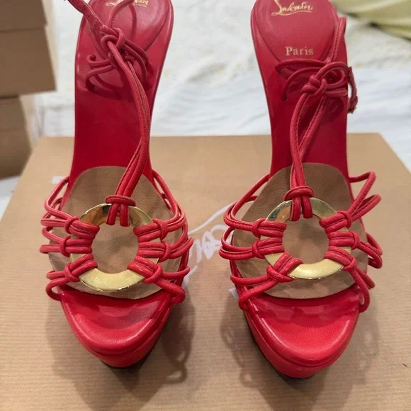 👠 Discolilou Sandal in Corail — Statement Heel! - Picture 9 of 13